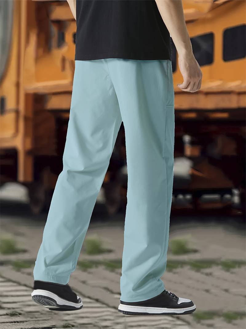 Pantalón con Cintura Elástica y Cordón Ajustable para Hombres | Ideal para Uso Diario y Salidas Informales