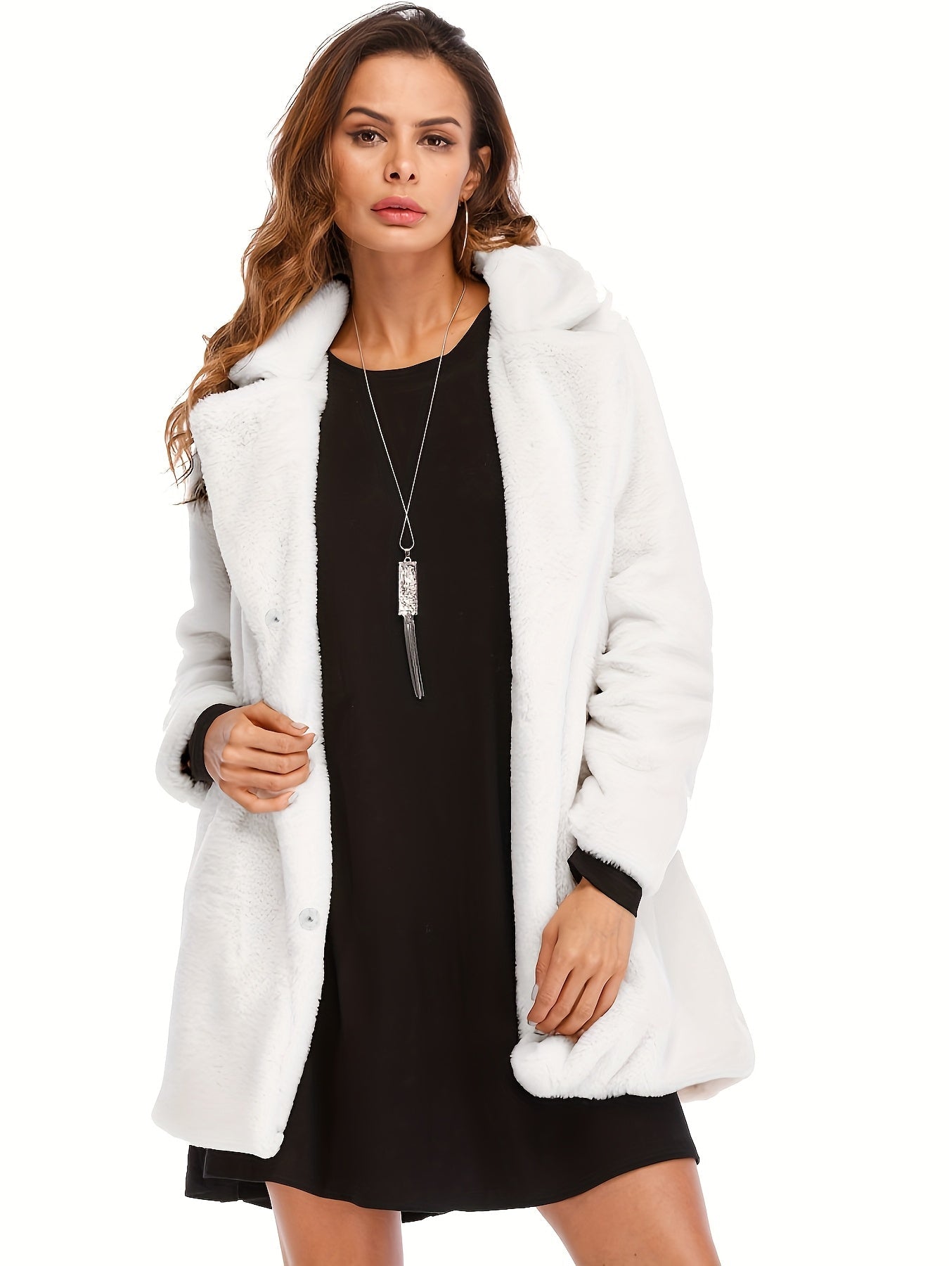 Abrigo Midi con Cierre Oculto para Mujer | Ideal para Temporadas de Transición