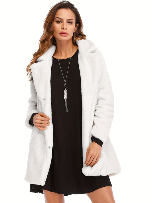 Abrigo Midi con Cierre Oculto para Mujer | Ideal para Temporadas de Transición