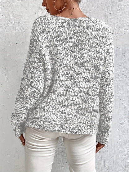 Jersey De Manga Larga De Corte Amplio Para Mujer | Ideal Para Uso Diario Y Superposición
