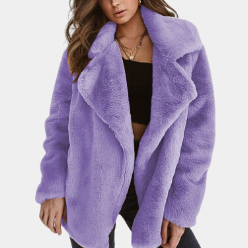 Abrigo Oversize con Cuello Abierto para Mujer | Ideal para Uso Diario en Exterior