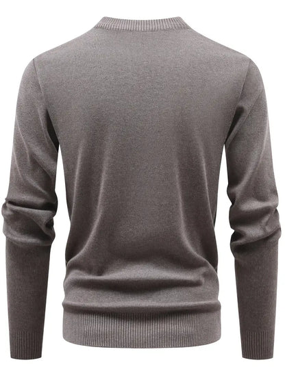 Jersey Ajustado Con Media Cremallera Frontal Y Cuello Redondo Para Hombres | Ideal Para Uso Diario E Informal