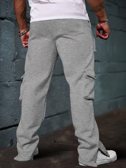 Pantalón Jogger Cargo con Cintura Elástica y Bolsillos Laterales para Hombre | Ideal para Uso Diario