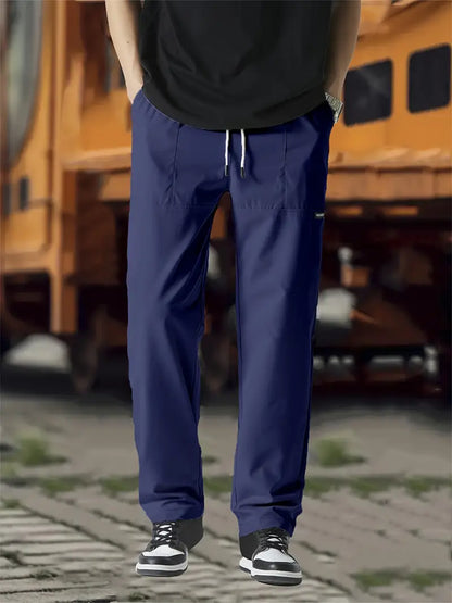 Pantalón Para Hombre Con Corte Holgado Y Cintura Ajustable | Ideal Para Uso Diario Y Actividades Informales