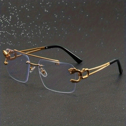 Gafas de Sol sin Montura de Inspiración Retro para Hombres | Ideal para Uso Diario