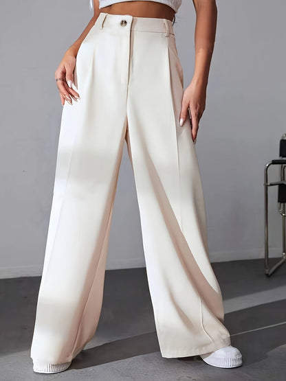Pantalón Tailleur con Cintura Alta y Corte Recto para Mujer | Ideal para Uso Profesional y Diario