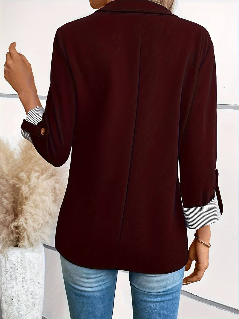 Blazer Estructurado De Doble Botonadura Para Mujer | Ideal Para Oficina Y Uso Diario