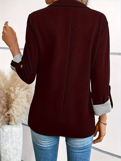 Blazer Estructurado De Doble Botonadura Para Mujer | Ideal Para Oficina Y Uso Diario