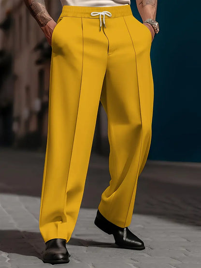 Pantalón con Cintura Elástica y Corte Amplio para Hombre | Ideal para Uso Diario y Ocio