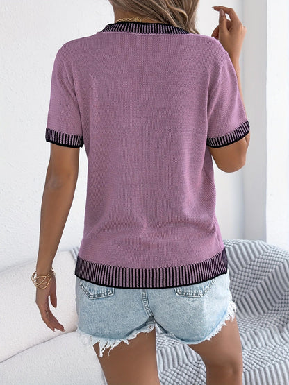 Top Con Cuello Redondo Y Corte Recto Para Mujer | Ideal Para Uso Diario