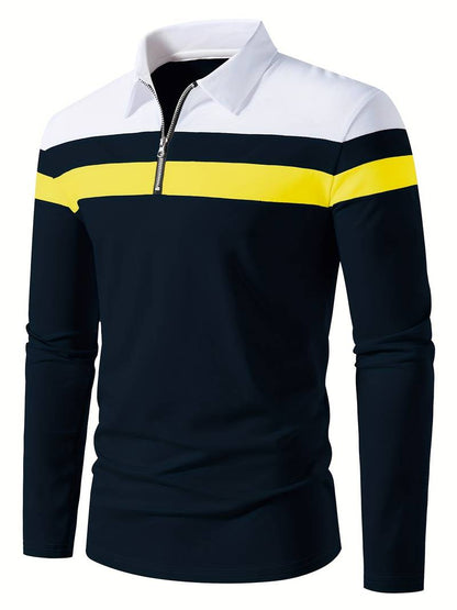 Polo de Hombre con Cremallera Frontal para Uso Diario | Ideal para Contextos Informales y Semi-Formales