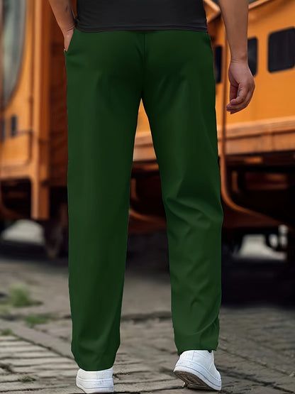 Pantalones con Cintura Ajustable para Hombre | Ideales para Uso Diario y Semi-Formal