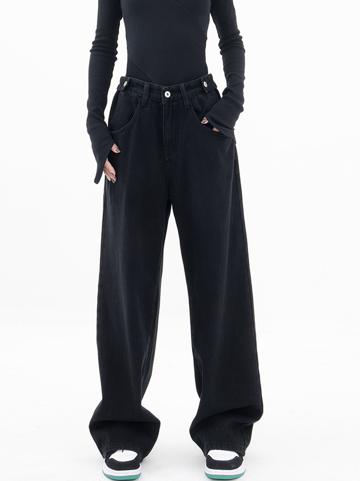 Pantalón Oversize con Piernas Anchas y Talle Alto para Mujer | Ideal para Uso Diario o Salidas Informales