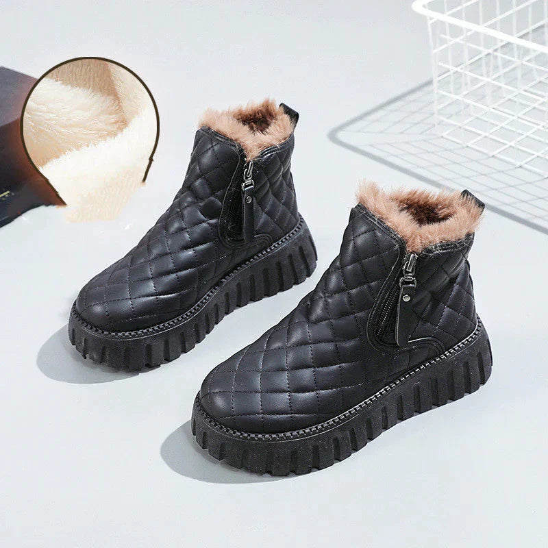 Botas de Invierno con Cremallera Lateral para Mujer | Ideal para Invierno