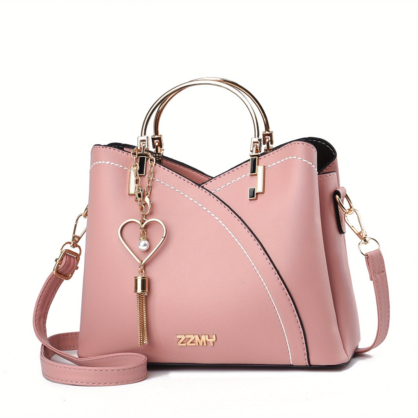 Bolso de Mano con Compartimento Principal y Detalles Color Block para Mujer | Ideal para Uso Diario
