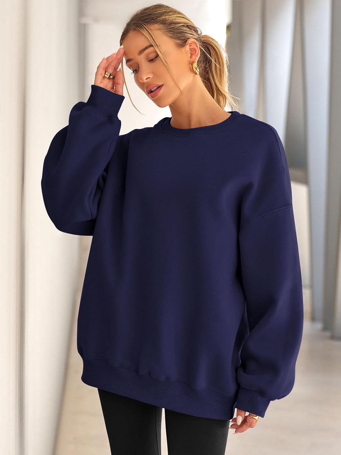 Pullover Oversize Con Corte Relajado Para Mujer | Ideal Para Uso Diario