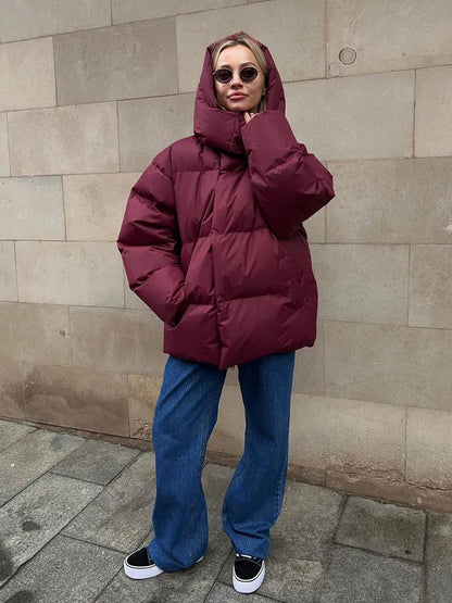 Chaqueta De Invierno Larga Con Capucha Para Mujer | Ideal Para Uso Diario En Invierno