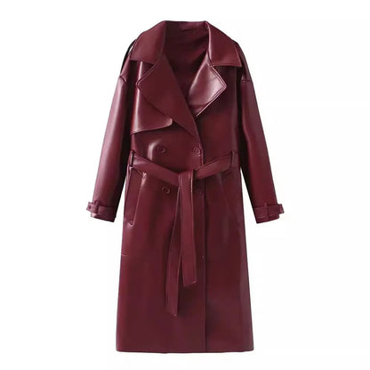 Chaqueta Con Cinturón y Bolsillos Para Mujer | Ideal Para Uso Diario