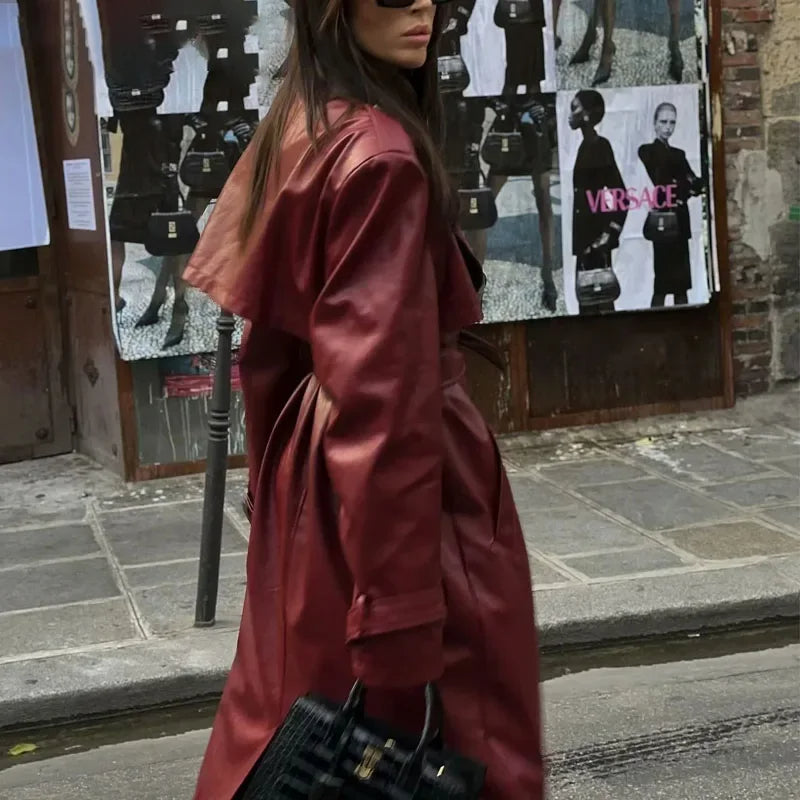 Chaqueta Con Cinturón y Bolsillos Para Mujer | Ideal Para Uso Diario