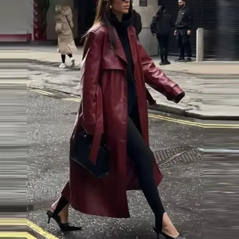 Chaqueta Con Cinturón y Bolsillos Para Mujer | Ideal Para Uso Diario