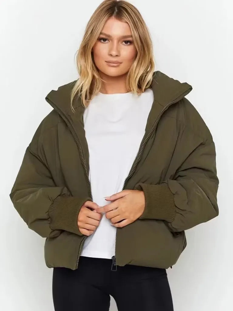 Chaqueta Acolchada Ligera Con Bolsillos Para Mujer | Ideal Para Uso Diario