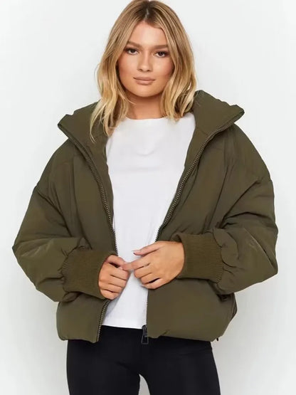 Chaqueta Acolchada Ligera Con Bolsillos Para Mujer | Ideal Para Uso Diario