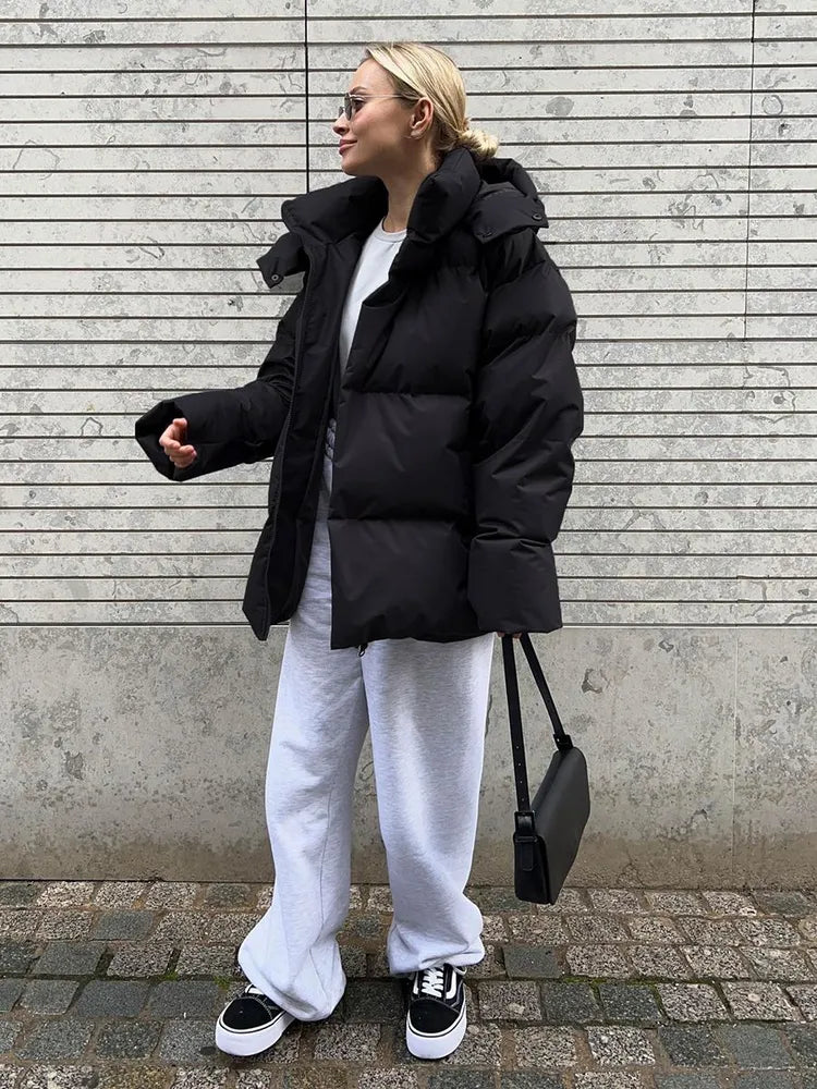 Chaqueta De Invierno Larga Con Capucha Para Mujer | Ideal Para Uso Diario En Invierno