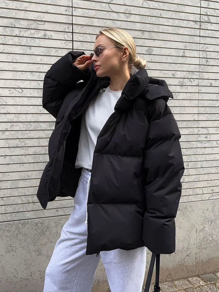 Chaqueta De Invierno Larga Con Capucha Para Mujer | Ideal Para Uso Diario En Invierno