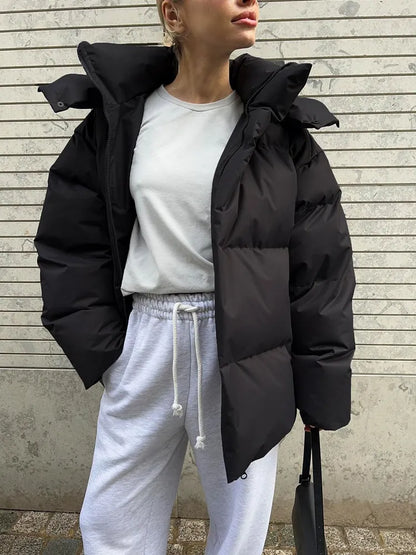 Chaqueta De Invierno Larga Con Capucha Para Mujer | Ideal Para Uso Diario En Invierno