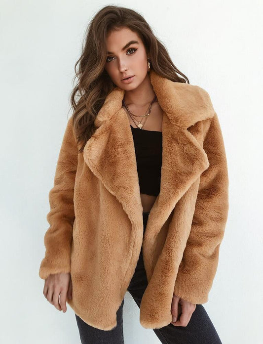 Chaqueta Tipo Teddy Con Cierre Frontal Para Mujer | Ideal Para Uso Diario En Invierno