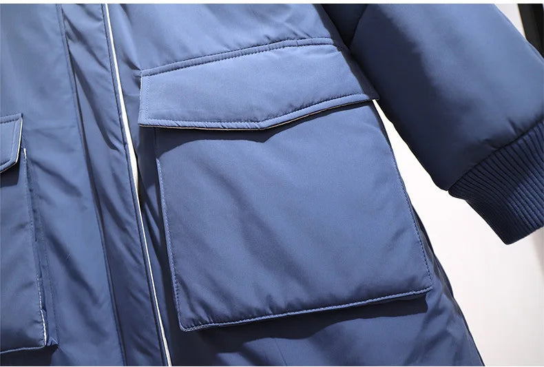 Abrigo Largo Acolchado Con Capucha Para Mujer En Tallas Grandes | Ideal Para Invierno