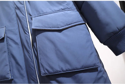 Abrigo Largo Acolchado Con Capucha Para Mujer En Tallas Grandes | Ideal Para Invierno
