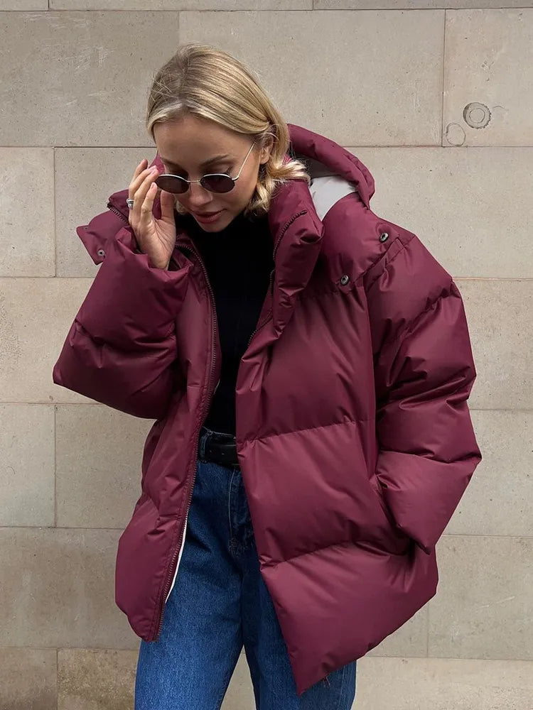 Chaqueta De Invierno Larga Con Capucha Para Mujer | Ideal Para Uso Diario En Invierno