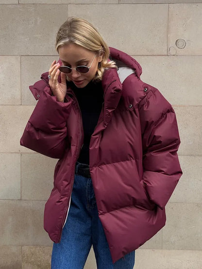 Chaqueta De Invierno Larga Con Capucha Para Mujer | Ideal Para Uso Diario En Invierno