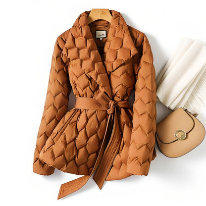 Chaqueta Acolchada Con Capucha Ajustable Para Mujer | Ideal Para Uso Diario En Invierno