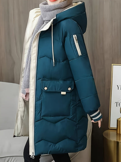 Chaqueta Con Cremallera y Bolsillos De Solapa Para Mujer | Ideal Para Otoño e Invierno