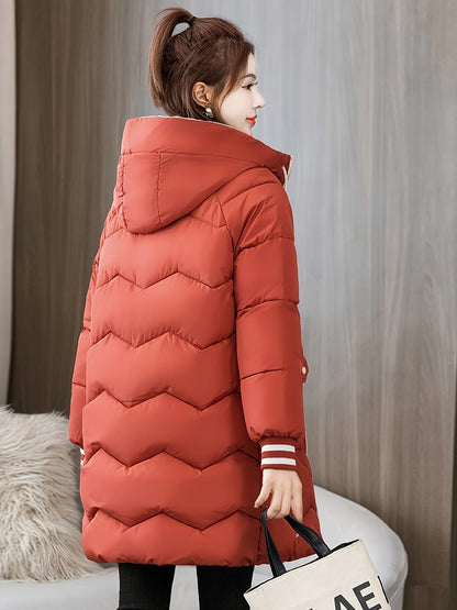 Chaqueta Con Cremallera, Capucha y Detalles En Contraste Para Mujer | Ideal Para Primavera y Otoño