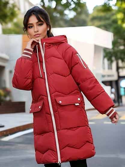 Chaqueta Con Cremallera y Bolsillos De Solapa Para Mujer | Ideal Para Otoño e Invierno