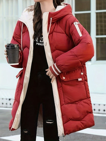 Chaqueta Con Cremallera y Bolsillos De Solapa Para Mujer | Ideal Para Otoño e Invierno