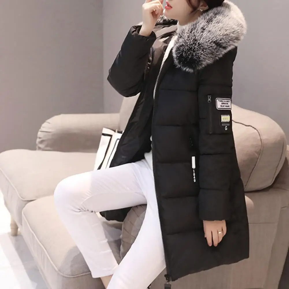 Chaqueta de Invierno con Capucha y Bolsillos con Cremallera para Mujer | Ideal para Uso Diario en Temporadas Frías