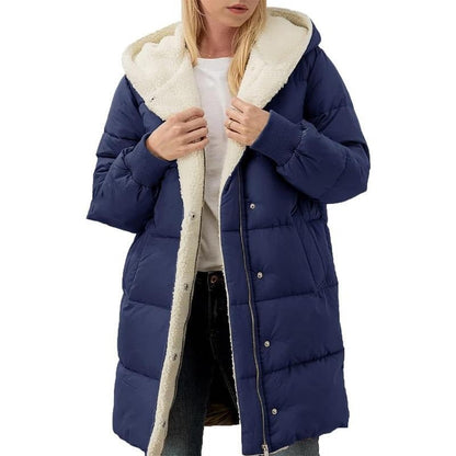 Chaqueta Reversible Con Capucha Para Mujer | Ideal Para Uso Diario En Invierno