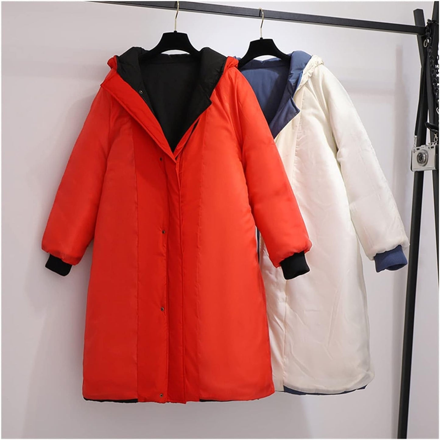 Abrigo Largo Acolchado Con Capucha Para Mujer En Tallas Grandes | Ideal Para Invierno