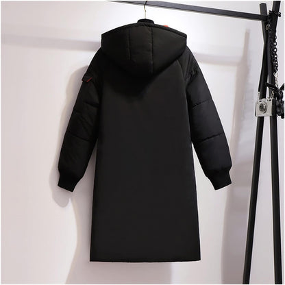 Abrigo Largo Acolchado Con Capucha Para Mujer En Tallas Grandes | Ideal Para Invierno