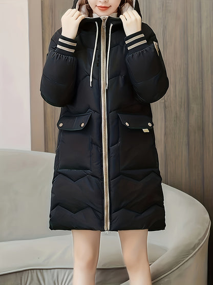 Chaqueta Con Cremallera y Bolsillos De Solapa Para Mujer | Ideal Para Otoño e Invierno