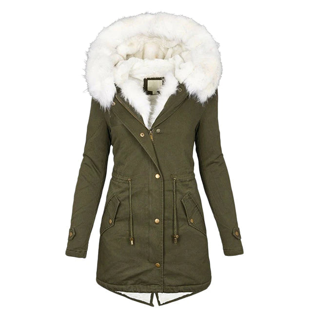 Chaqueta De Invierno Con Forro Interior Para Mujer | Ideal Para Uso Diario En Invierno