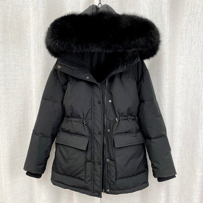 Parka de Invierno con Capucha y Cierre Múltiple para Mujer | Ideal para Uso Diario en Temporadas Frías