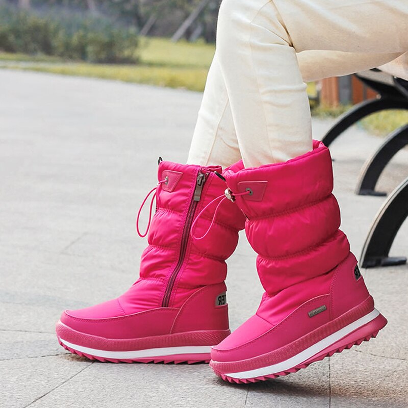 Botas De Nieve Con Diseño Cerrado Para Mujer | Ideal Para Uso Invernal