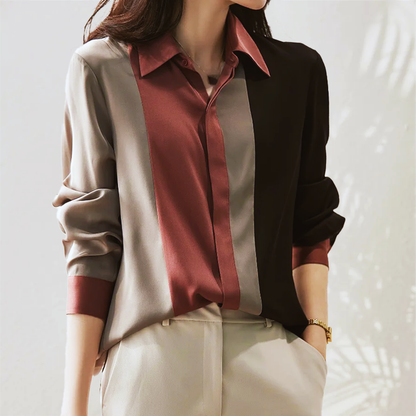 Blusa Con Corte Fluido Y Diseño Minimal Para Mujer | Ideal Para Uso Diario Y Profesional