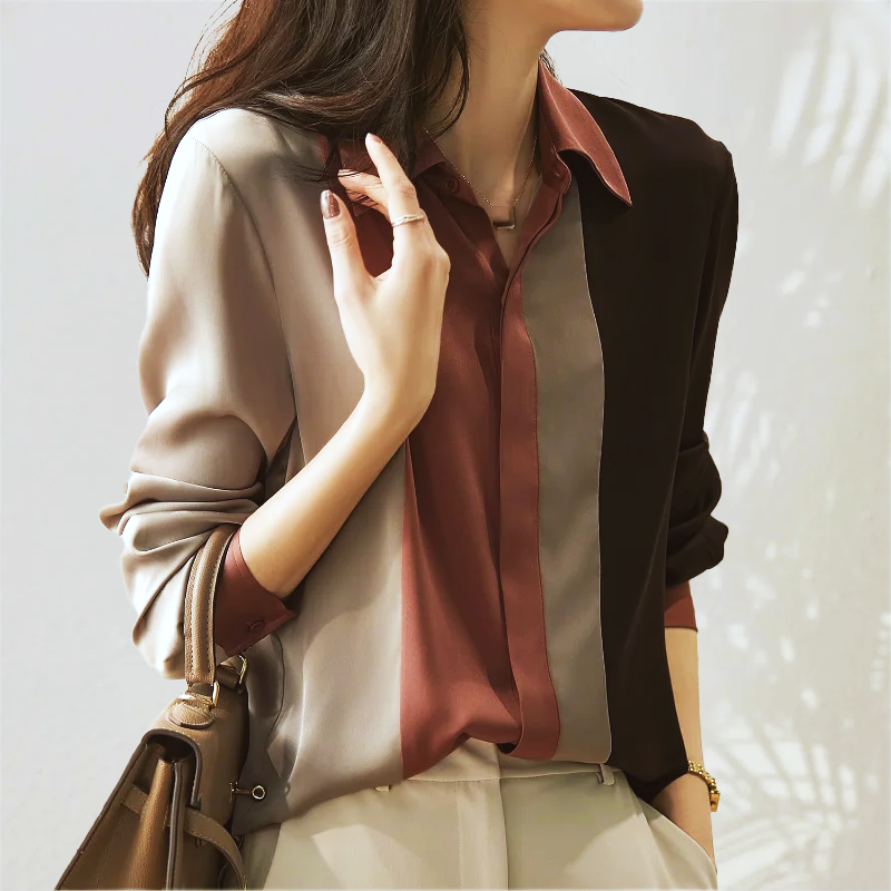 Blusa Con Corte Fluido Y Diseño Minimal Para Mujer | Ideal Para Uso Diario Y Profesional