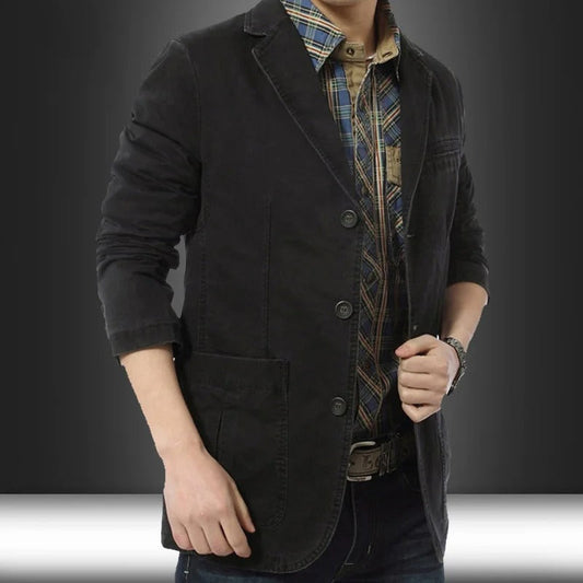 Blazer Casual con Corte Estructurado para Hombre | Ideal para Uso Profesional y Diario